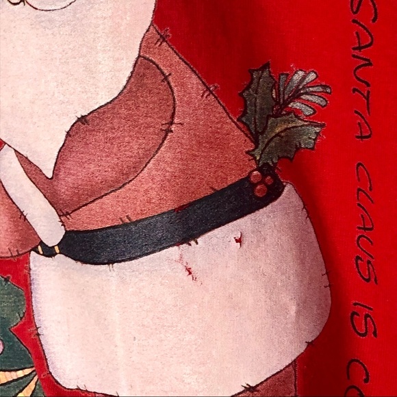 Vintage single stitch Xmas Fruit of the Loom blank - Picture 2 of 4